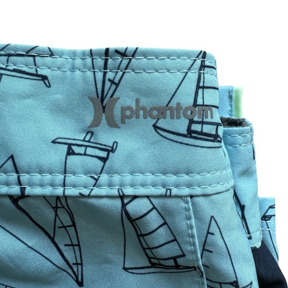 Hurley Men's Phantom JJF Maritime Boardshorts Size 34 Blue Surf Swim Trunks - Picture 7 of 7